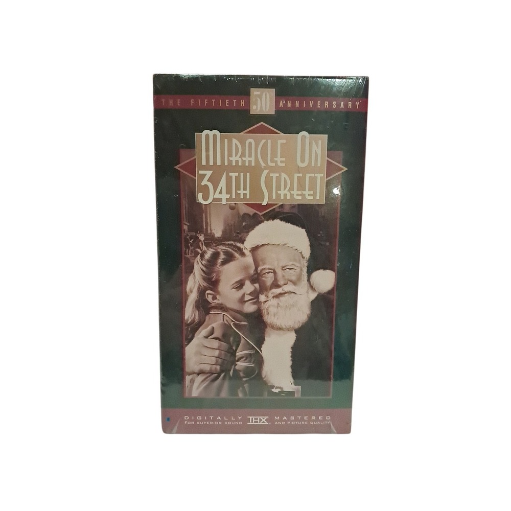 Miracle on 34th Street VHS Sealed 50th Anniversary THX Holiday Classic